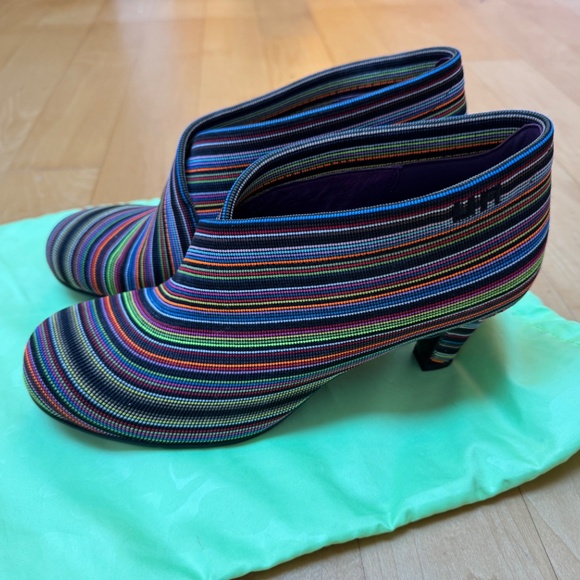 Women's NWOT United Nude Multi Coloured 'Fold' Bootie Sz 41 - Picture 3 of 13